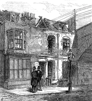 Illegal Prints: Scene of the firework explosion in Lambeth, 1873. Creator: Unknown