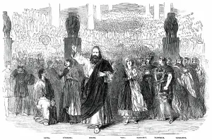 Opera Singers Prints: Scene form Zora, at the Royal Italian Opera