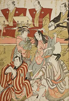 Kiyonaga Torii Prints: Scene froma Kabuki play, Mid-late 1780s. Creator: Torii Kiyonaga