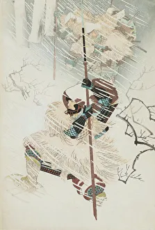 Scene from the Genpei Wars (image 1 of 3), 19th century. Creator: Chikanobu Yoshu