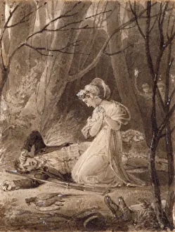 Corbould Prints: Scene from George Crabbes Tales of the hall, 19th century. Artist