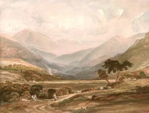 Anthony Vandyke Copley Fielding Gallery: Scene in Glen Lochy, (c1900). Creator: Unknown