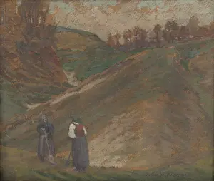 Halasz Hradil Elemir Prints: Scene from Halic, c1916. Creator: Elemir Halasz-Hradil