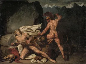 Killer Prints: Scène héroïque. Caïn et Abel, mid 19th century. Creator: Joseph-Desire Court
