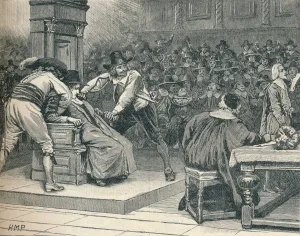 Stewart Prints: Scene in the House of Commons: the Speaker coerced, 1629 (1905)