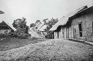 Mud Brick Prints: Scene in Iquitos, Peru, 1913. Creator: Unknown