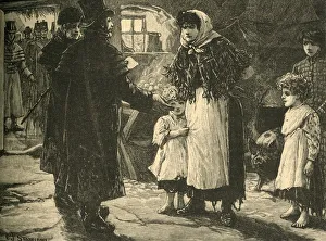 Visit Collection: Scene in Ireland: visit of the tithe-proctor, early 1830s (c1890). Creator: Unknown