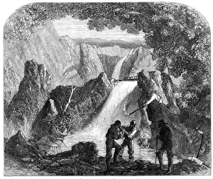 Miners Prints: Scene from Never Too Late To Mend, at the Princess's Theatre, 1865. Creator: Unknown