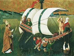 Legendary Prints: Scene from the Legend of a Bishop Saint, c1480. Creator: Unknown