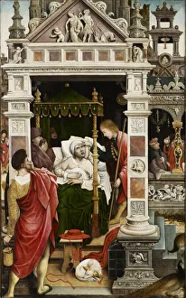 Scene from the life of Saint Roch, 1517. Creator: Orley, Everaert (Everard), van (c