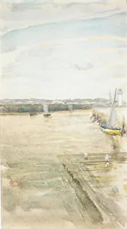 James A Prints: Scene on the Mersey. Creator: James Abbott McNeill Whistler