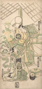 Torii Kiyomasu Prints: Scene from a Modified Soga Play, ca. 1745. ca. 1745. Creator: Torii Kiyomasu I
