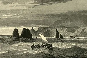 'Scene at the Mouth of Russian River', 1872. Creator: John Filmer 'Scene at the Mouth of Russian River', 1872. Creator: John Filmer