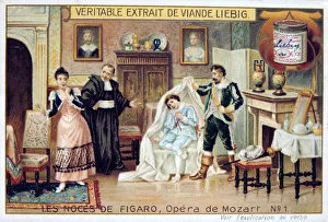 Images Dated 2nd February 2006: Scene from Mozarts opera The Marriage of Figaro, 1786 (1905)