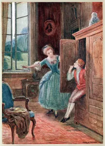 Hiding Prints: Scene from Mozart's opera The Marriage of Figaro