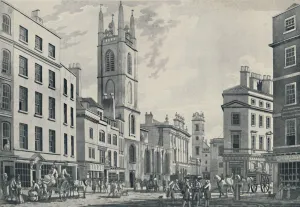 Scene near the Bank, 1781, (1920). Artist: Thomas Malton I