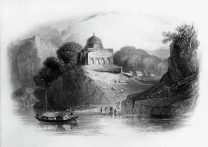 Roberts Emma Prints: Scene near Chillah Tarah Ghaut, Bundelkhund, 1835. Creator: H Melville