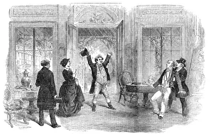 Scene from the New Drama of The Evil Genius, at the Haymarket Theatre, 1856. Creator: Smyth. Scene from the New Drama of The Evil Genius, at the Haymarket Theatre, 1856. Creator: Smyth