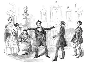 Charles Dickens Collection: Scene from the new drama of 'Martin Chuzzlewit'at the Lyceum Theatre, 1844