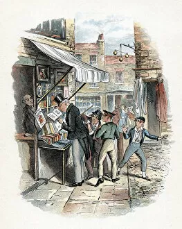 Dickensian Gallery: Scene from Oliver Twist by Charles Dickens, 1837-1839. Artist: George Cruikshank