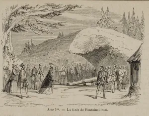 Scene from the Opera Don Carlos by Giuseppe Verdi. Paris, Theatre de l Opera-Le Peletier, 11. 03. 1867