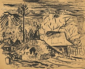 Arms Raised Prints: Scene from Orava, c1935. Creator: Arnold Peter Weisz-Kubincan