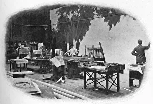 Scene painting, London, c1900 (1901)