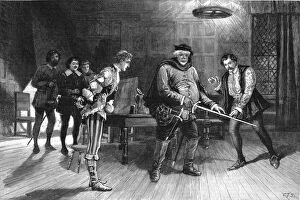 Shakespeare William Gallery: Scene from the performance of Henry IV. Part I. by the Irving Dramatic Club at the Lyceum Theat
