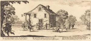 Pillaging Prints: Scene of Pillage, 1633. Creator: Jacques Callot