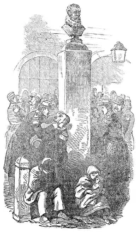 Armand Jean Duplessis Prints: Scene in the Place, at Calais, 1854. Creator: Unknown