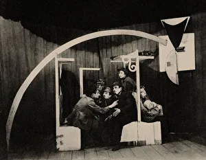 Scene from the play Agents'by Sholem Aleichem