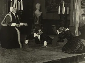 A scene from the play based on K. Gutskov's drama Uriel Acosta, 1920-1929. Creator: Unknown. A scene from the play based on K. Gutskov's drama Uriel Acosta, 1920-1929. Creator: Unknown