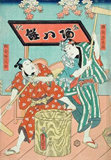 Kabuki Prints: A Scene from the Play Hana no ura gikyoku tsuki (image 2 of 3)
