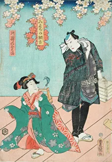 Kabuki Prints: A Scene from the Play Hana no ura gikyoku tsuki (image 3 of 3)