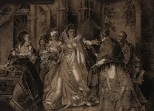 Private Collectionneoclassicism Prints: Scene from the play King Henry VIII by William Shakespeare