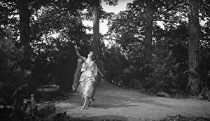 Scene from the play Sanctuary, A Bird Masque, by Percy MacKaye, in rehearsal for first... 1913 Sept Creator: Arnold Genthe