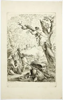 Pliny The Elder Prints: Scene from Pliny, 1776. Creator: Christian Bernhard Rode