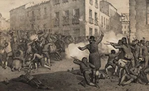 Scene of the popular uprising in Madrid against the French army of Napoleon on May 2 Scene of the popular uprising in Madrid against the French army of Napoleon on May 2