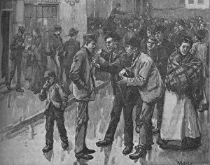 Chartism Collection: Scene During The Preston Strike, c1890. Artist: William Rainey