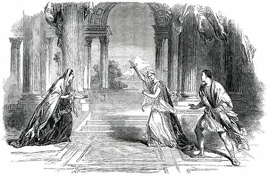 Racine Jean Baptiste Prints: Scene from Racine's Phedre, 1850