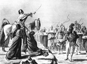 Scene of Recruitment under Mohammed-Ali, 1881. Artist: Wilhelm Gentz Scene of Recruitment under Mohammed-Ali, 1881. Artist: Wilhelm Gentz