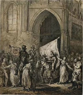 Pen And Ink Drawing Collection: Scene of the Revolution, 1826. Creator: Jean Pierre Norblin
