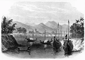 Scene on the River Barack, near Cachar, c1891. Creator: James Grant