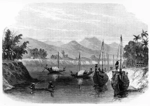 Scene on the River Barack, near Cachar, c1891. Creator: James Grant