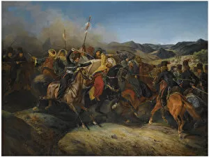 Panslavism Gallery: A scene from the Russo-Turkish War. Artist: Vernet, Horace, (Circle of)