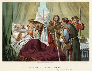Scene from Shakespeares King Lear, c1858. Artist: Robert Dudley Scene from Shakespeares King Lear, c1858. Artist: Robert Dudley