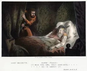 Macbeth Prints: Scene from Shakespeares Macbeth, c1858. Artist: Robert Dudley