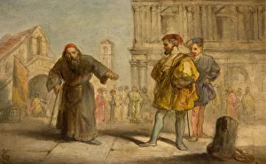 Sir John Collection: Scene From Shakespeares The Merchant Of Venice, 1865. Creator: Sir John Gilbert