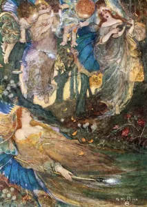 Titania Prints: Scene from Shakespeares A Midsummer Nights Dream