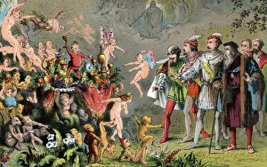 Scene from Shakespeares The Tempest, 1856-1858. Artist: Robert Dudley Scene from Shakespeares The Tempest, 1856-1858. Artist: Robert Dudley